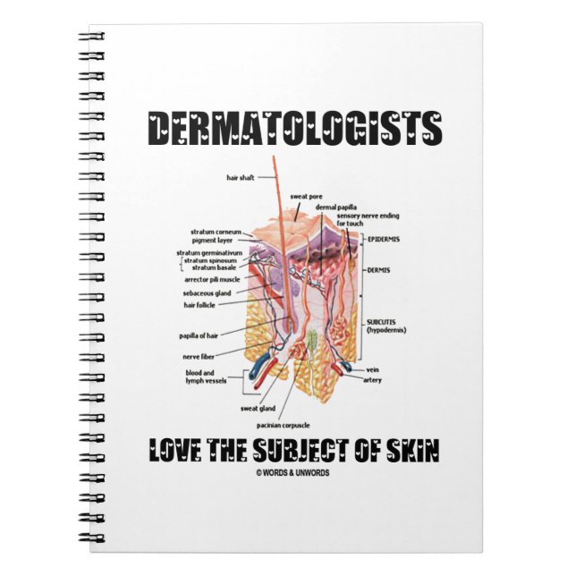 Carnet Les Dermatologues Aiment Le Sujet De La Peau (Devant)