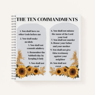 Carnet Les dix commandements