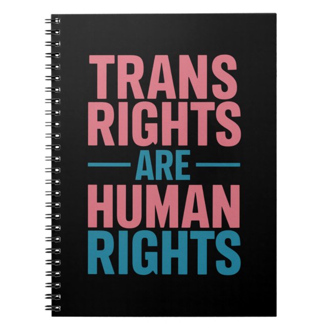 Carnet Les droits transgenres sont une fierté transgenre  (Devant)