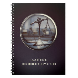 Carnet Les échelles de justice des avocats personnalisabl
