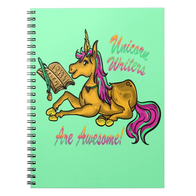 Carnet Les Écrivains De La Licorne Sont Géniaux (Devant)