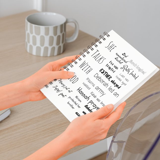 Carnet Les femmes de la Citation de la Bible (Women of the Bible Quotes Notebook)
