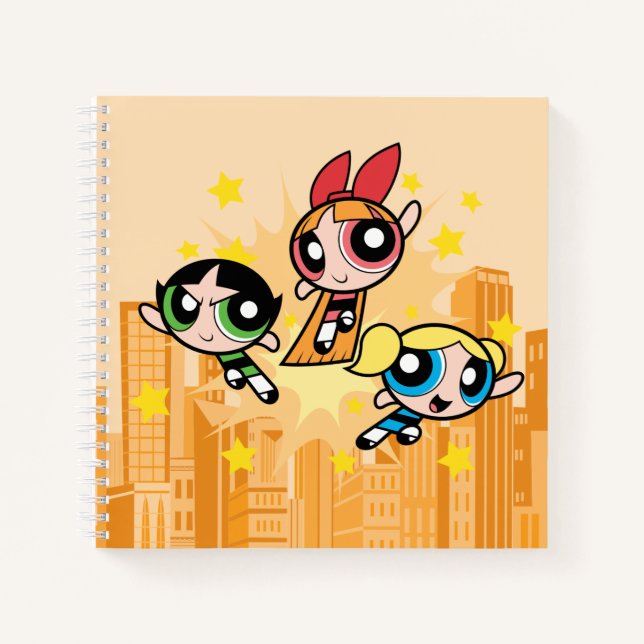 Carnet Les Filles Powerpuff Sauvent La Journée (Devant)