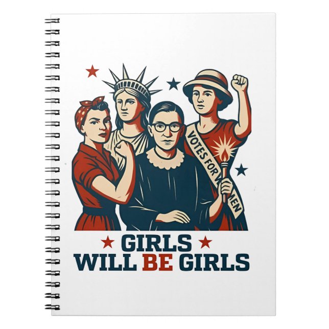 Carnet Les Filles Seront Des Filles Féministes Empower Fe (Devant)