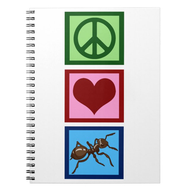 Carnet Les fourmis d'amour de paix (Devant)