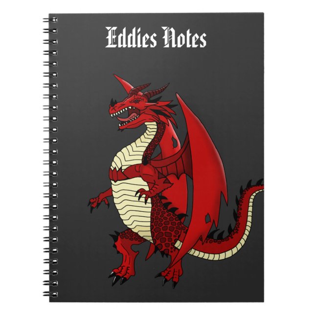 Carnet Les garçons ont personnalisé le dragon de carnet, (Devant)
