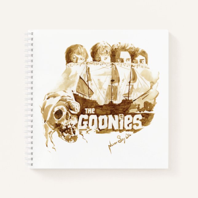 Carnet Les Goonies Pirate Ship Aquarelle Graphique (Devant)