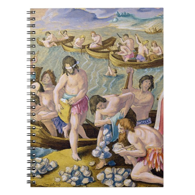 Carnet Les Indiens plongeant pour des perles, plaquent 93 (Devant)