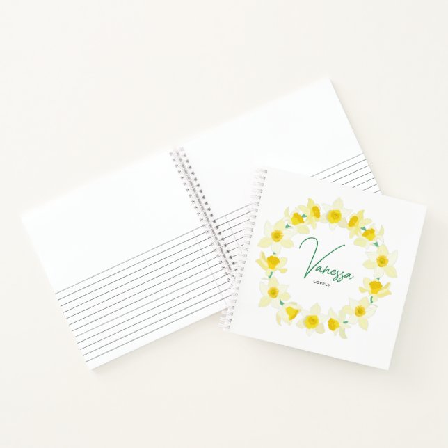 Carnet Les jonquilles ensoleillées. (Intérieur)