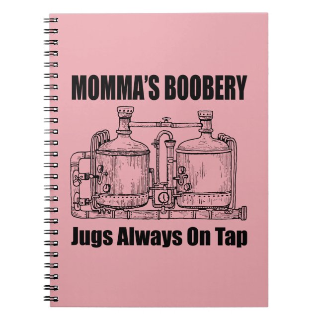 Carnet Les Jugs De Booberie De Momma Toujours Sur Le Bac (Devant)