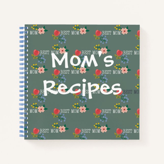 Carnet Les meilleures recettes de maman (Devant)