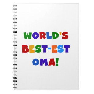 Carnet Les meilleurs cadeaux Oma Bright Colors du monde
