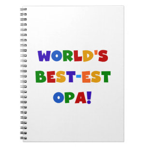 Carnet Les meilleurs cadeaux Opa Bright Colors du monde