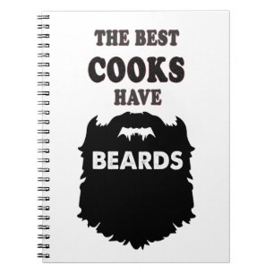 Carnet les meilleurs cuisiniers ont barbe cadeau hommes t