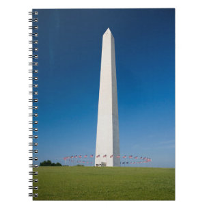 Carnet Les monuments Washington Monument avec drapeaux