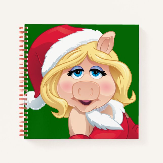 Carnet Les Muppets | Mlle Piggy Santa Claus (Devant)
