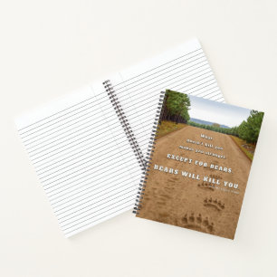 Carnet Les ours de SlipperyJoe vous tueront empreintes de