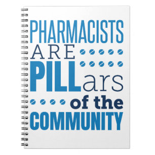Carnet Les pharmaciens sont des piliers Funny Pharmaciens