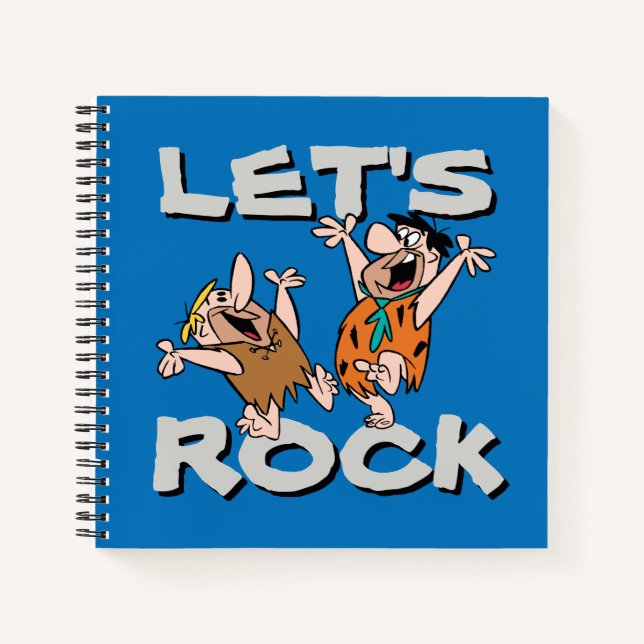 Carnet Les Pierrafeu | Fred & Barney - Let's Rock (Devant)
