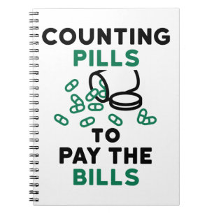 Carnet Les pilules de comptage des pharmacies pour payer