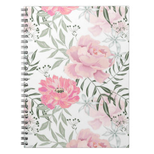Carnet Les pivoines roses