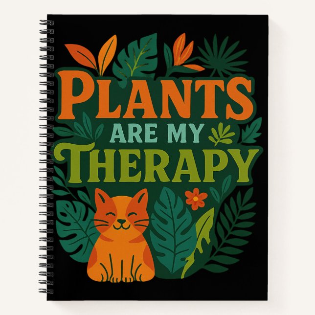 Carnet Les plantes sont ma thérapie - Tropical Jungle Sty (Devant)