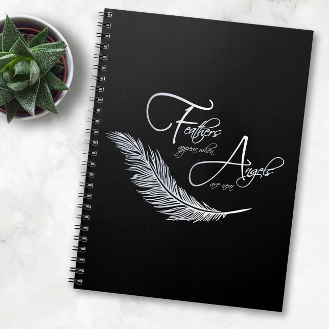 Carnet Les Plumes Apparaissent Lorsque Les Anges Sont Prè (Créateur téléchargé)