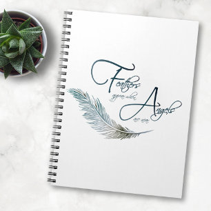 Carnet Les Plumes Apparaissent Lorsque Les Anges Sont Prè