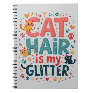 Carnet Les poils de chat sont mes paillettes – Drôle amat