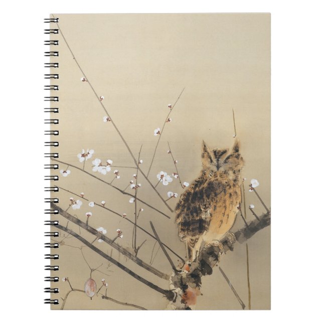 Carnet Les premières fleurs de prune par Nishimura Goun,  (Devant)