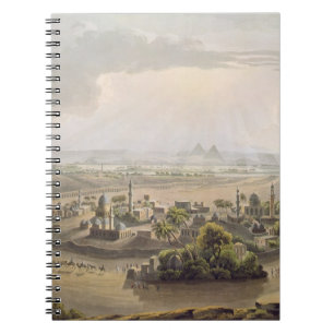Carnet Les pyramides au Caire, gravé par Daniel Havell (