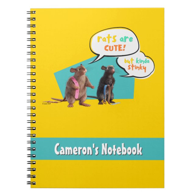 Carnet Les rats sont mignons mais un peu puants (Devant)