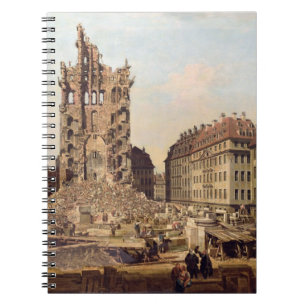 Carnet Les ruines du vieux Kreuzkirche, Dresde