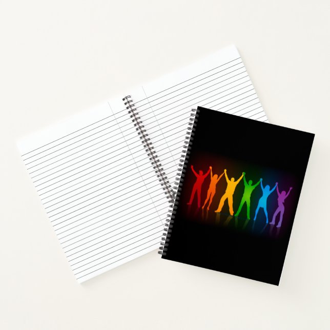 Carnet Les six silhouettes debout de Slipperyjoe, bras le (Intérieur)