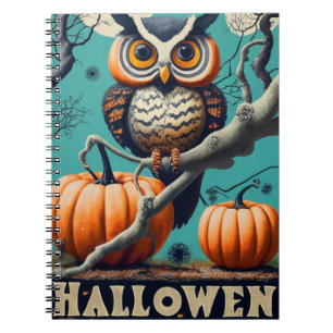 Carnet Les yeux de Owl sur le thème Citrouille d'Hallowee