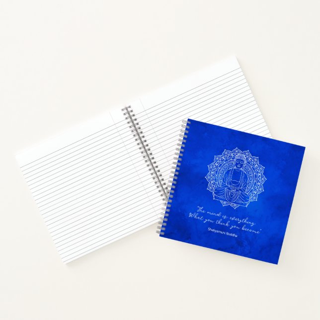 Carnet L'esprit est tout Shakyamuni Bouddha bleu (Intérieur)