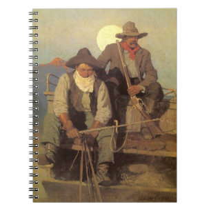 Carnet L'étape de la paye par NC Wyeth, Vintages Cowboys