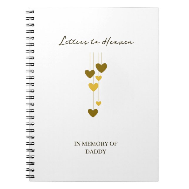 Carnet Letters to Heaven – In Memory of Daddy Personalize (Devant)