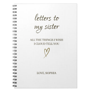 Carnet Letters to My Sister – Personalized Letter