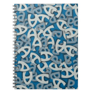 Carnet Lettre A bleu