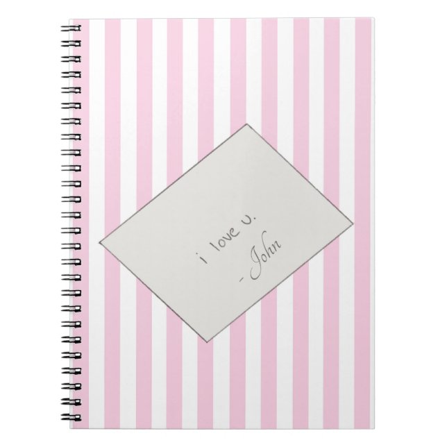 Carnet Lettre d'amour Coquette Message (Devant)