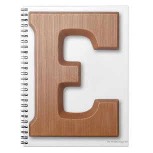 Carnet Lettre e de chocolat