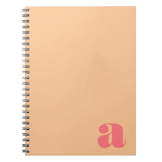 Carnet Lettre initiale du monogramme de bloc de couleur
