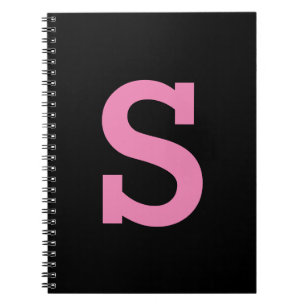 Carnet Lettre initiale simple et personnalisée Couleur so
