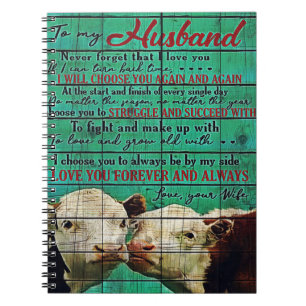 Carnet Lettre mon mari cadeau   Lettre Pour Lui  
