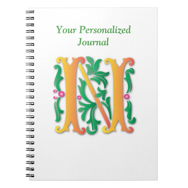 Carnet Lettre monogramme (Devant)