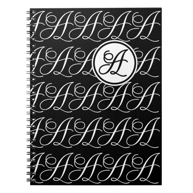 Carnet Lettre monogramme A (Devant)
