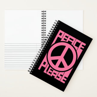 Carnet Lettre rose Paix S'il Vous Plaît