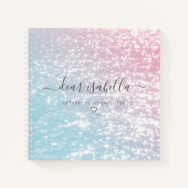 Carnet Lettres à ma fille garde la mémoire (Devant)