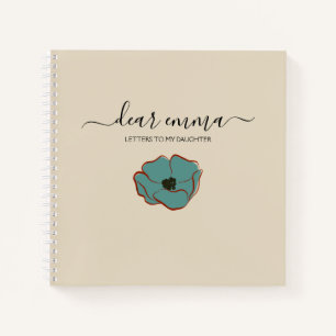 Carnet Lettres à ma fille Mémoire de conservation rose